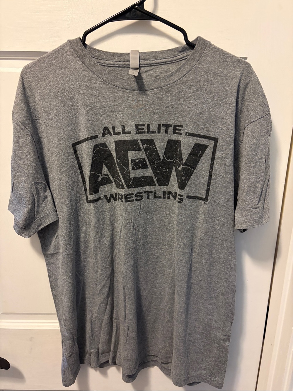 AEW All Elite Wrestling Men's Short Sleeve Tee - Gray